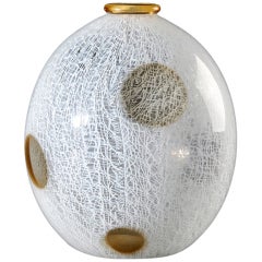Archimede Seguso - Rare "merletto" Vase Circa 1952