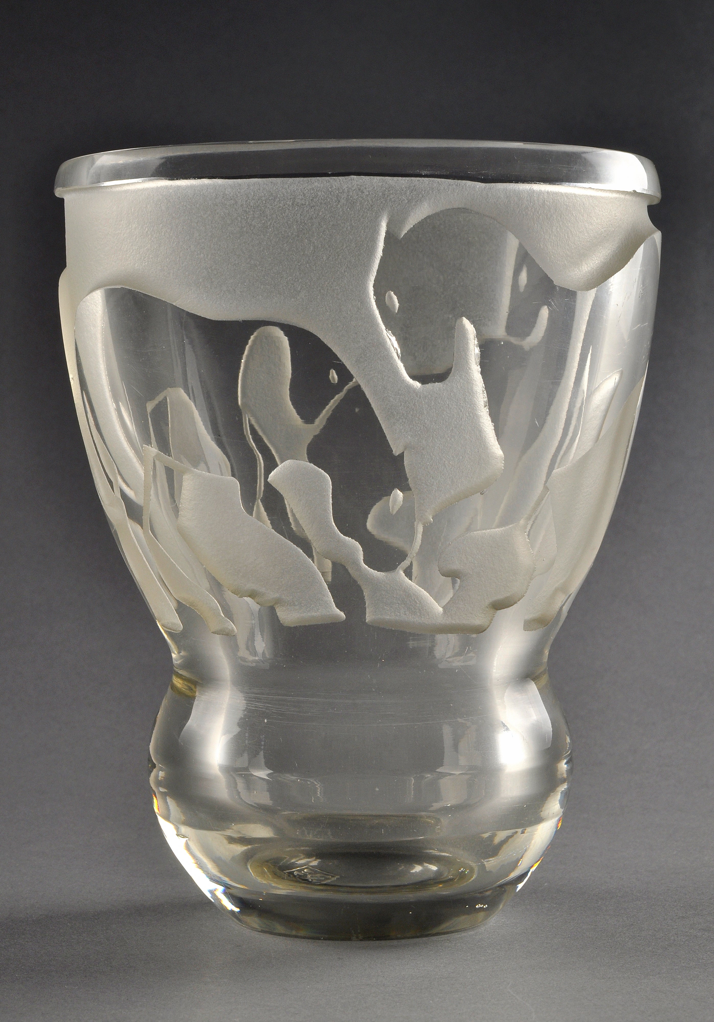 Rare Jean Luce "Panthers" Vase Circa 1930 For Sale