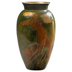 Paul Mergier - Dinanderie Vase Circa 1930
