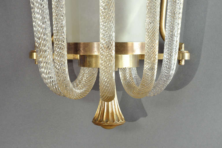 Important Pair Of Sconces by Véronèse & Attributed To Jules Leleu 2