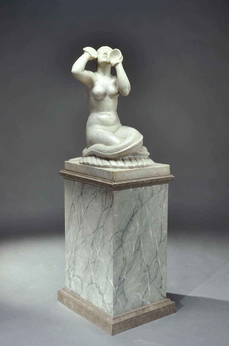 Important Marble by Raymond Rivoire. Circa 1935.
The base is in painted wood ( probably not original ).

