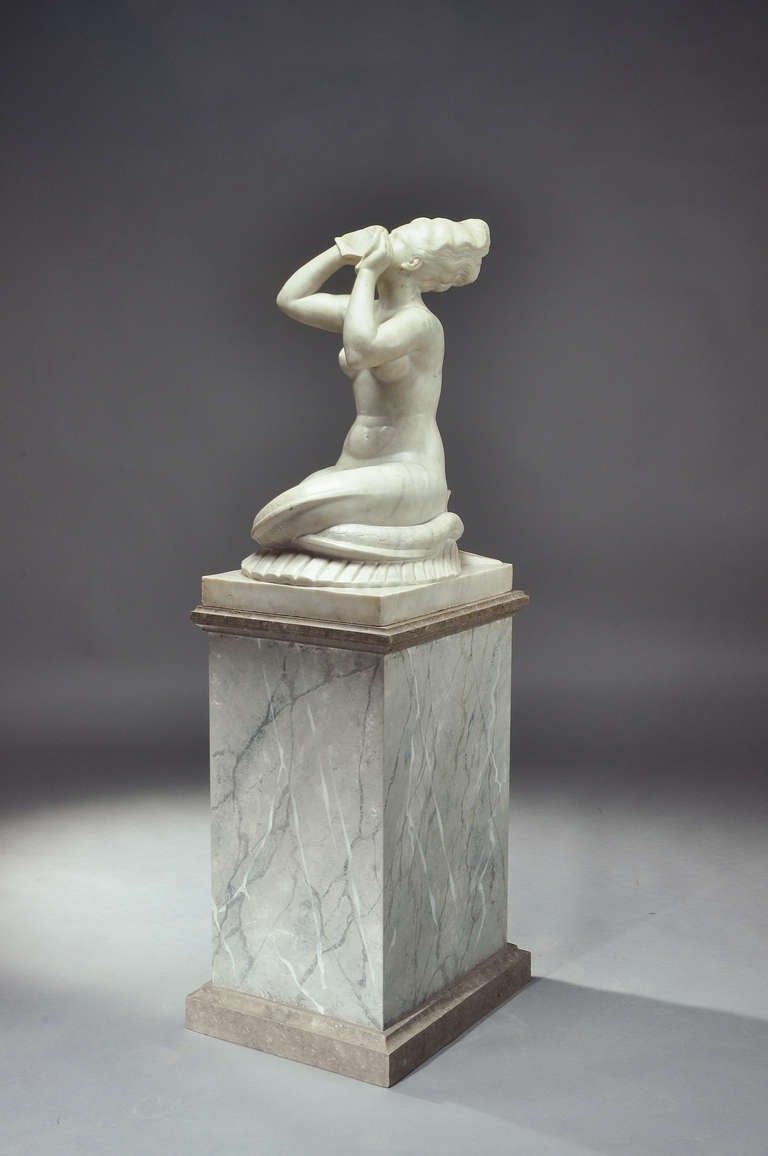 French Raymond Rivoire Important Marble circa 1935 For Sale
