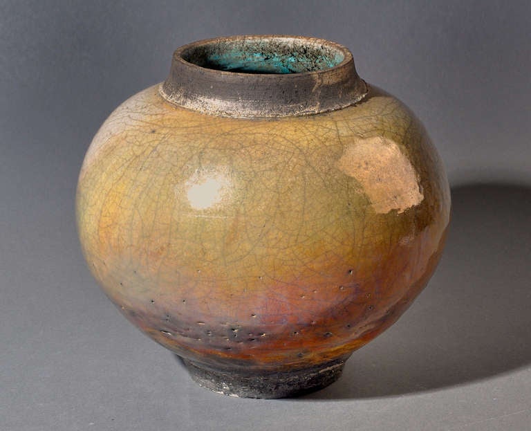 Jean Besnard Earthenware Vase In Good Condition In Paris, FR
