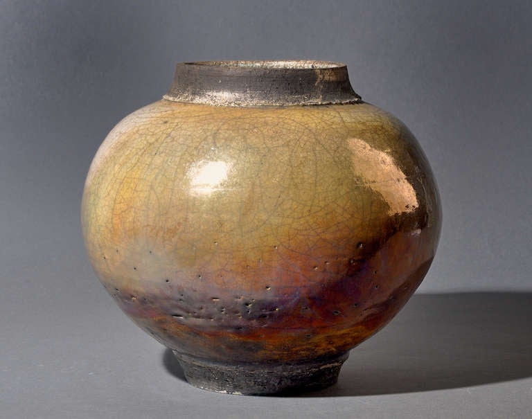 Mid-20th Century Jean Besnard Earthenware Vase