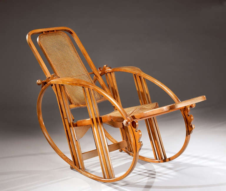 Italian Antonio Volpe Rocking Chair