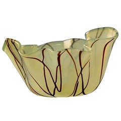 Venini - Rare "Fazzoletto" Designed by Fulvio Bianconi Circa 1950