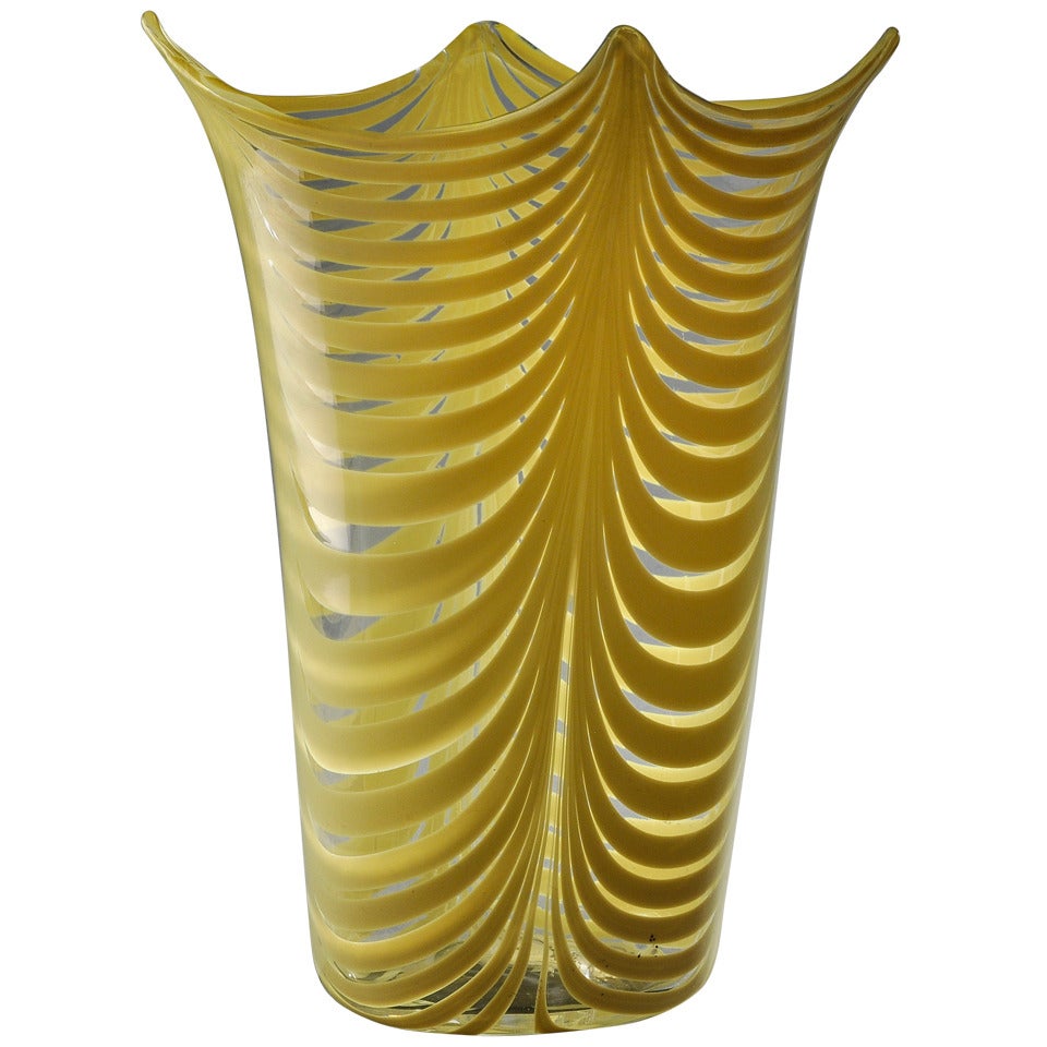 Venini - Rare "fenicio" Vase designed by Tyra Lundgren Circa. 1948 For Sale