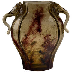 Eugène ROUSSEAU & Ernest LEVEILLE Exceptionnal Vase Circa 1890