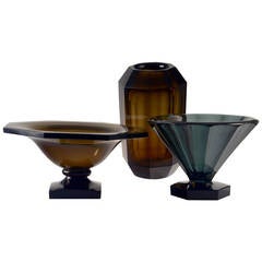 Daum Nancy France 1930's Rare Glass Vases