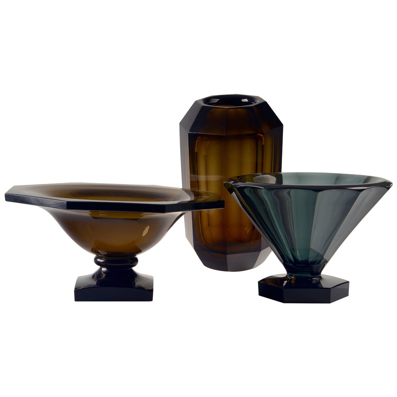 Daum Nancy France 1930's Rare Glass Vases For Sale