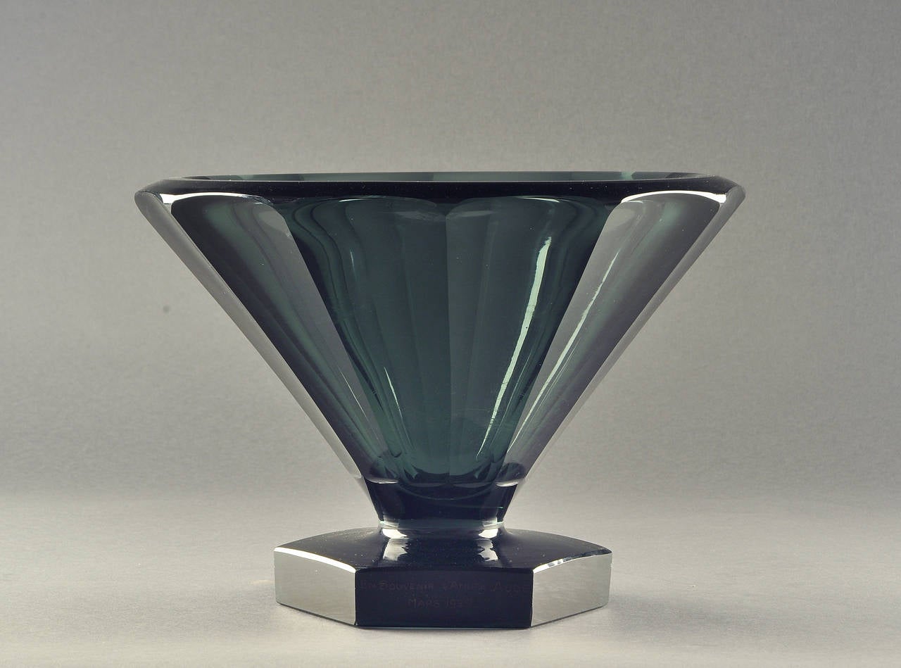 Daum Nancy France 1930's Rare Glass Vases For Sale 5