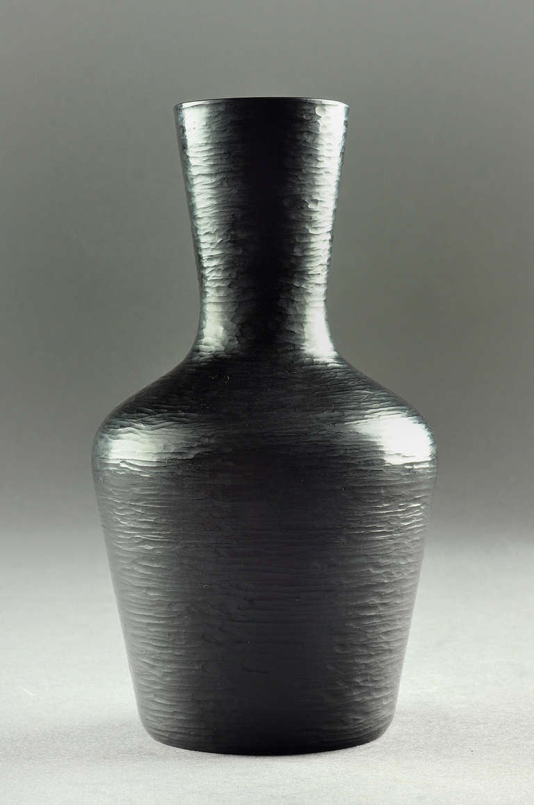 Carlo Scarpa Rare Battuto Vase for Venini