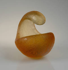 Seguso Vetri d'Arte "Corroso" Bowl Designed by Flavio Poli, circa 1950