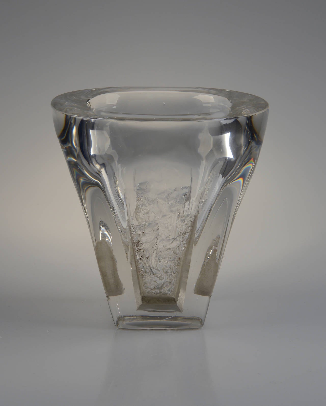 Very Thick Aristide Colotte Art Deco Vase, circa 1930 In Excellent Condition For Sale In Paris, FR