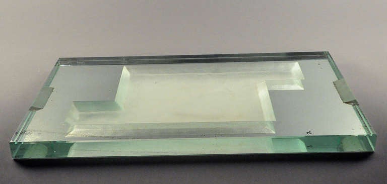 Jean Luce Large Tray Circa 1930. Signed with the artist monogram.

