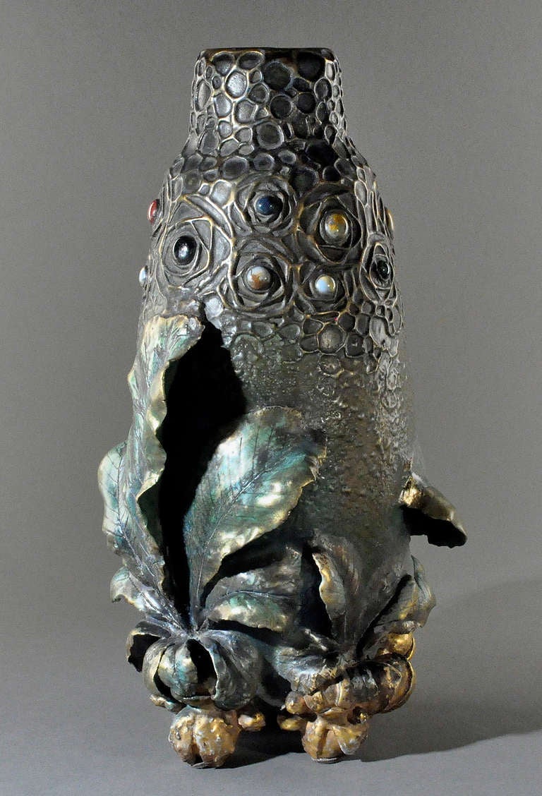 20th Century AMPHORA - Rare Grès Bijou Vase Circa 1904-1906 For Sale