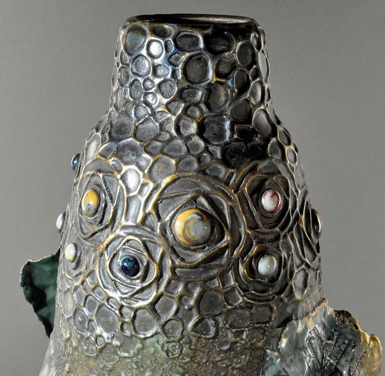 Stoneware AMPHORA - Rare Grès Bijou Vase Circa 1904-1906 For Sale