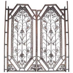 Exceptional pair of Gates Attributed to Edgar Brandt