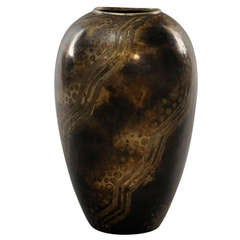 Laurent Llaurensou Dinanderie Vase vers 1930