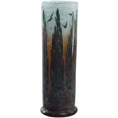 Daum Nancy Rare " Impressionist " Vase
