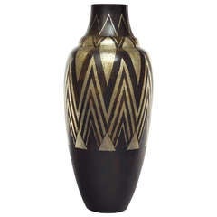 Laurent Llaurensou Exceptional Dinanderie Vase circa 1930