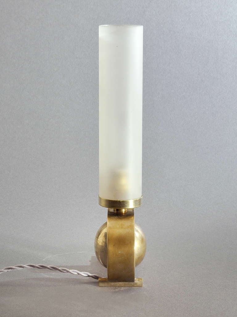 Rare DIM (Joubert et Petit) Modernist Lamp Circa 1930 For Sale 1