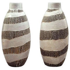 Pair of Primavera Vases made by C.A.B Circa 1930