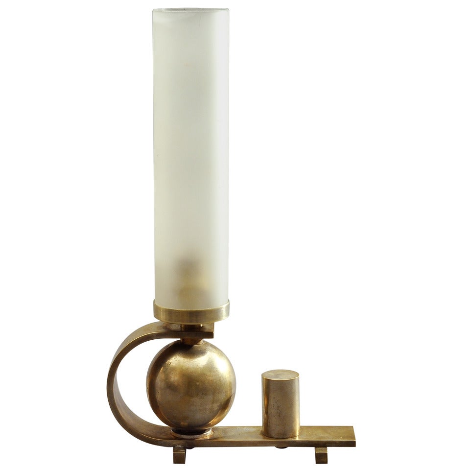 Rare DIM (Joubert et Petit) Modernist Lamp Circa 1930 For Sale