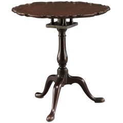 George II Mahogany Piecrust Tilt-Top Table 2