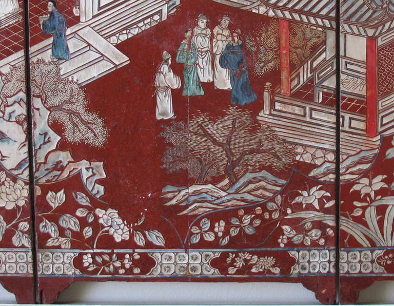 19th c. Coromandel Table Screen In Excellent Condition In Dallas, TX