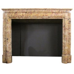 French Breche d
Alep Marble Boudin Fireplace Surround