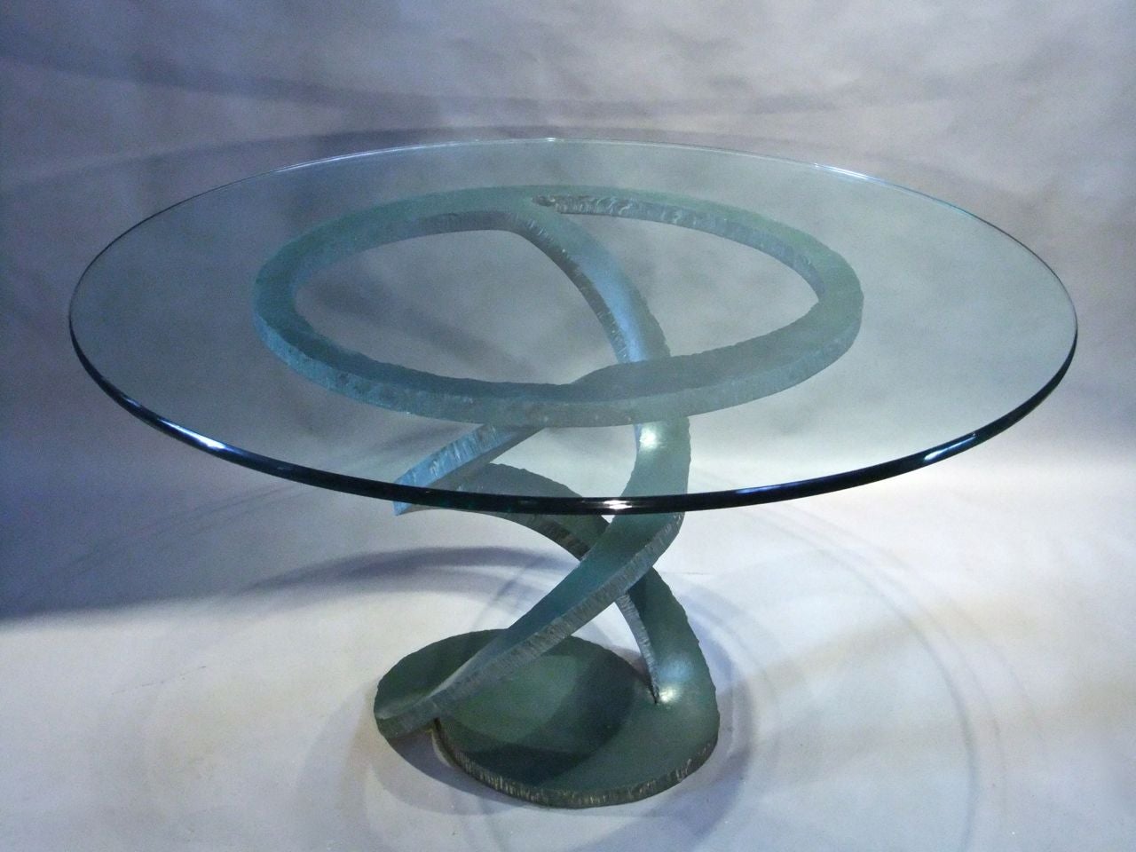 Wrought Metal Sculptural Center Table For Sale