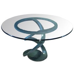 Wrought Metal Sculptural Center Table