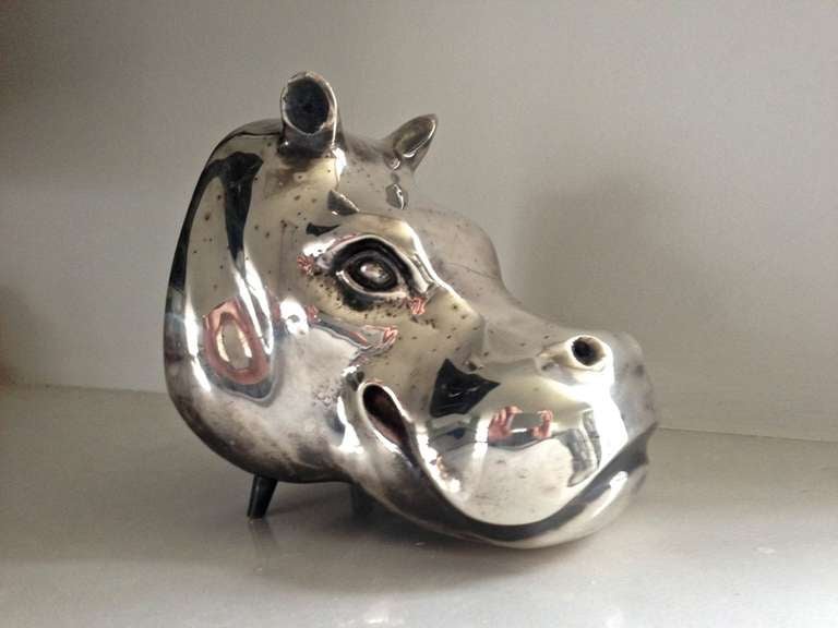 Spanish Hippo Bookends