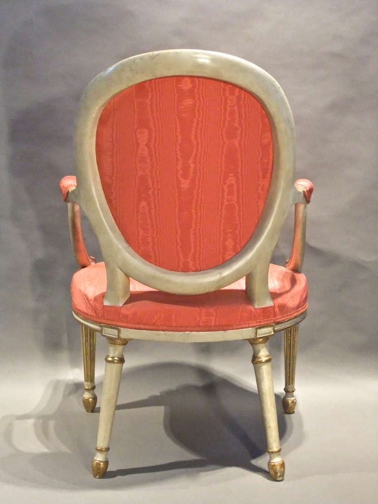 Neoclassical Pair of Armchairs  