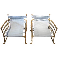 Faux Bamboo Chairs