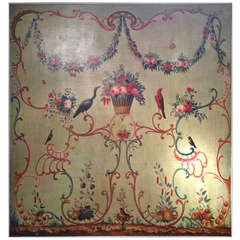 Rococo Painted Panel.