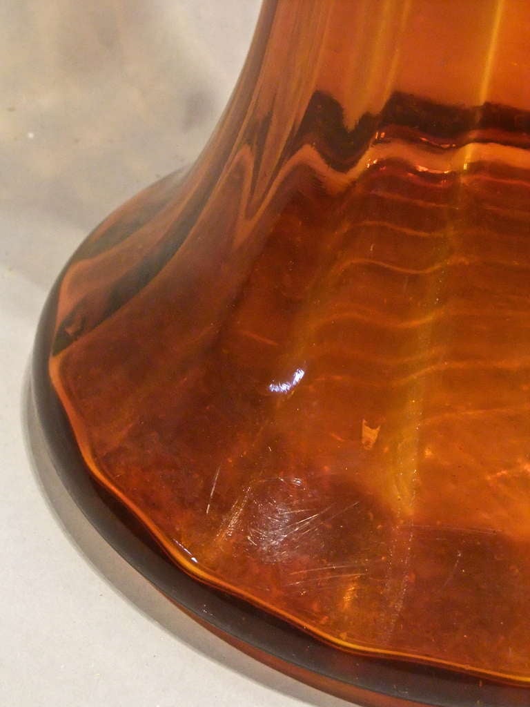 Amber Glass Vase   In Excellent Condition For Sale In London, GB