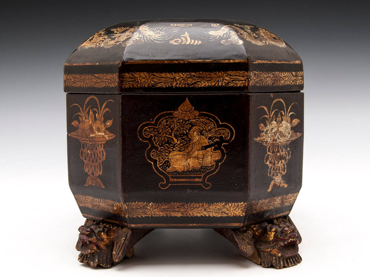Chinese Lacquer Tea Chest 2