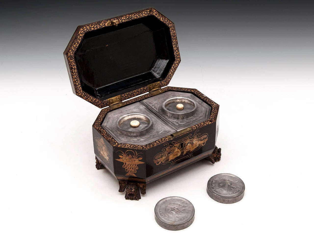 Chinese Lacquer Tea Chest 3