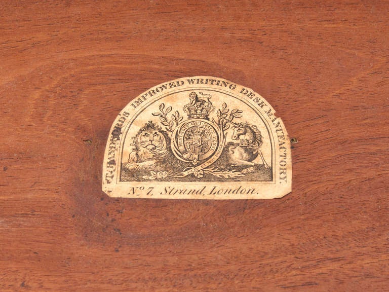 Wood Georgian Writing Box by T. Handfords