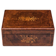 Burr Walnut Jewellery Box