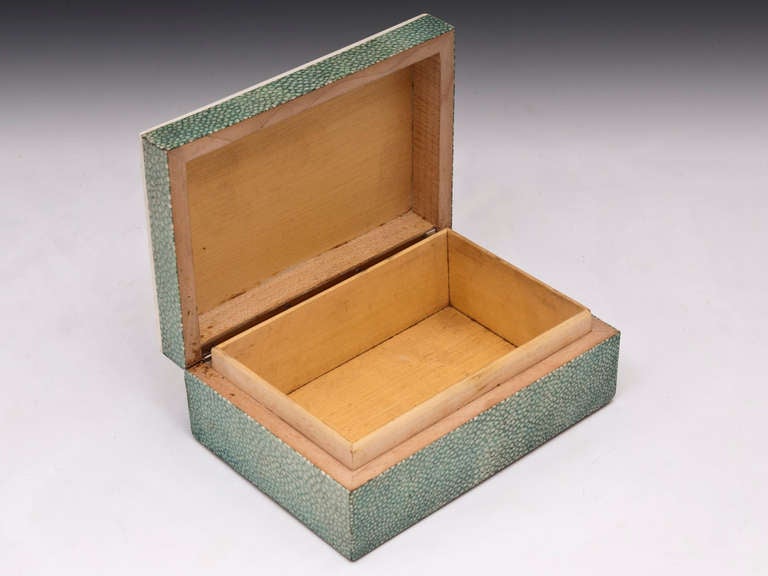 Wood Shagreen Trinket Box