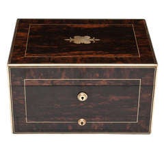 Antique Coromandel Jewellery Box