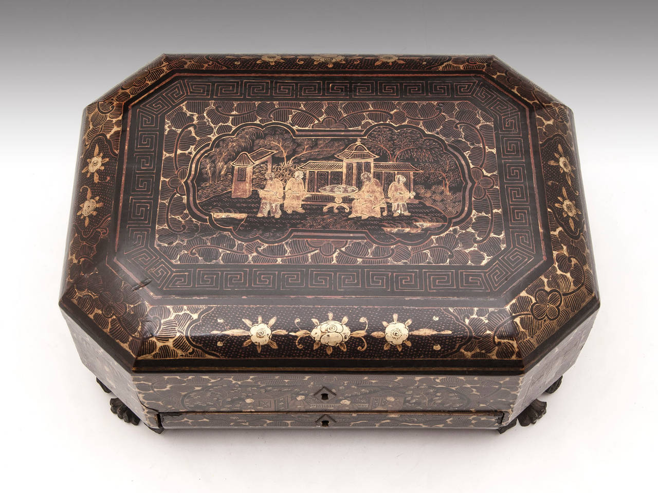 Japanese Lacquer Sewing Box