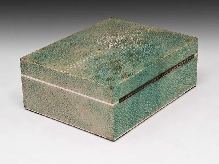 Shagreen Box In Excellent Condition In Northampton, United Kingdom