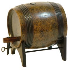 Rare Wine Barrel Tea Caddy 
