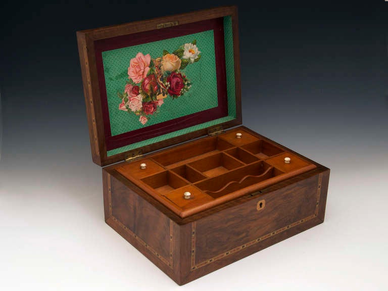 British Antique Sewing Box