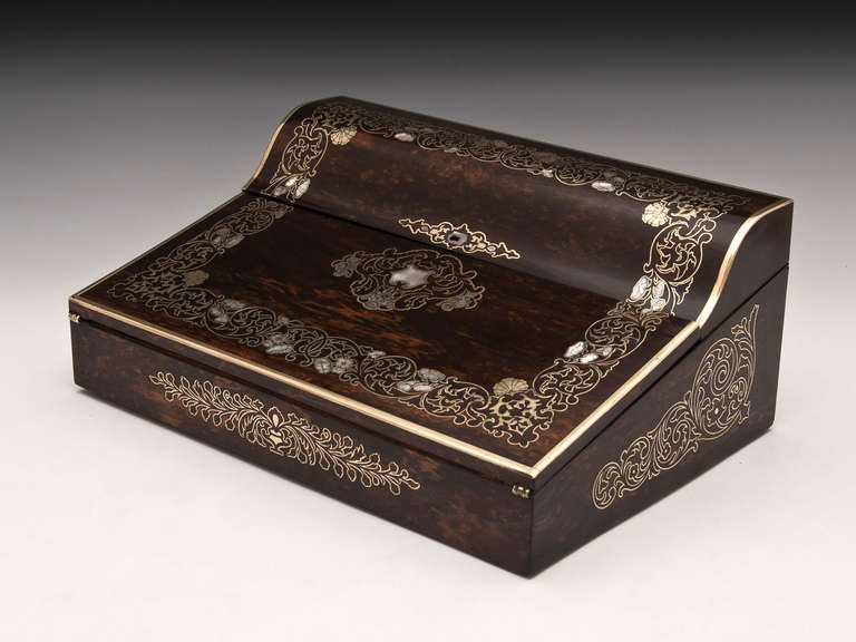 Coromandel Writing Box by John Turrill In Excellent Condition In Northampton, United Kingdom