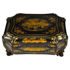 Antique Chinese Export Games Box
